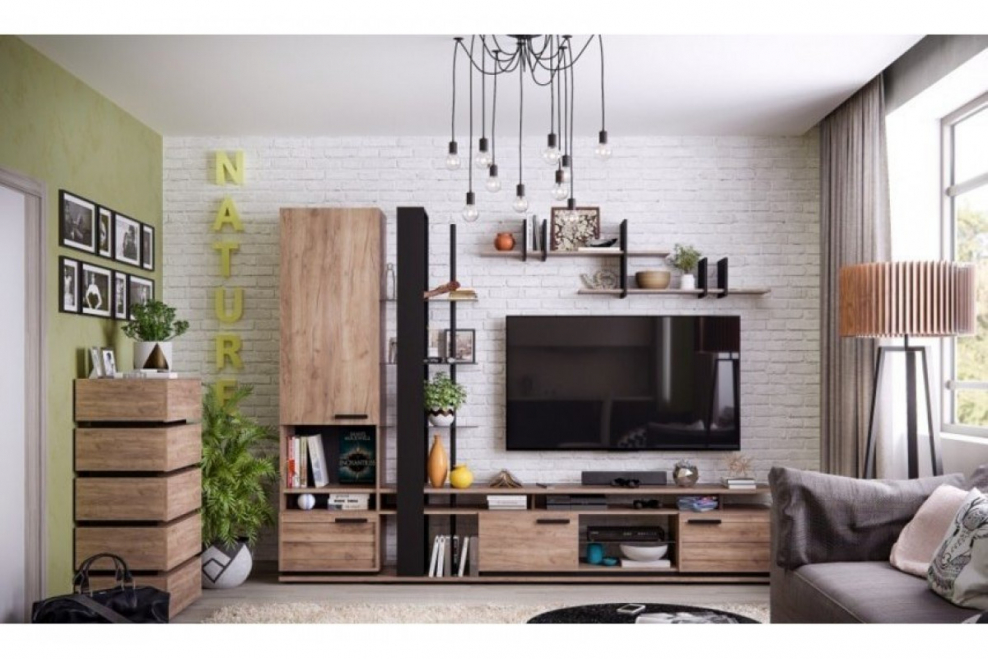 Гостиная Нэйчер гк2 дуб табачный Craft