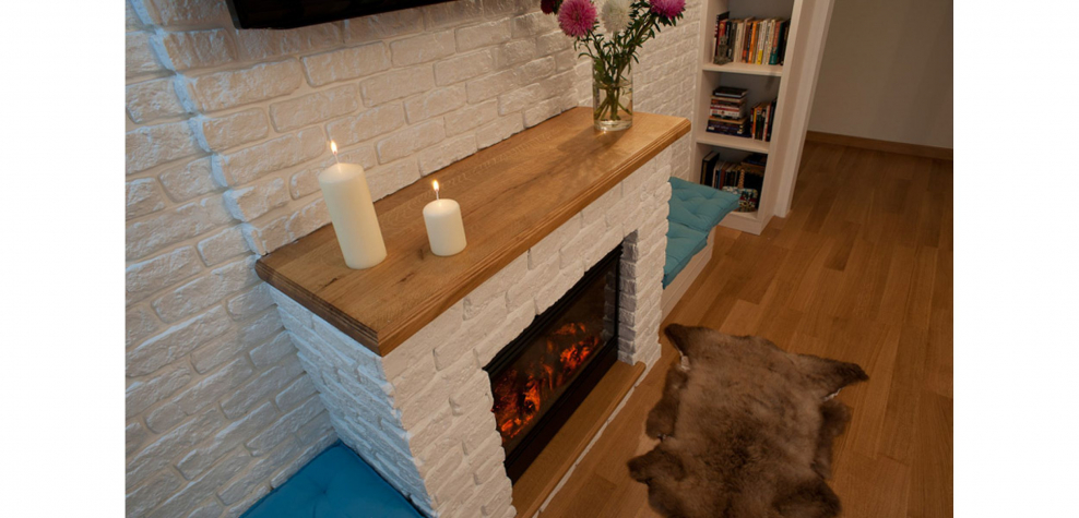 Камин декоративный камень