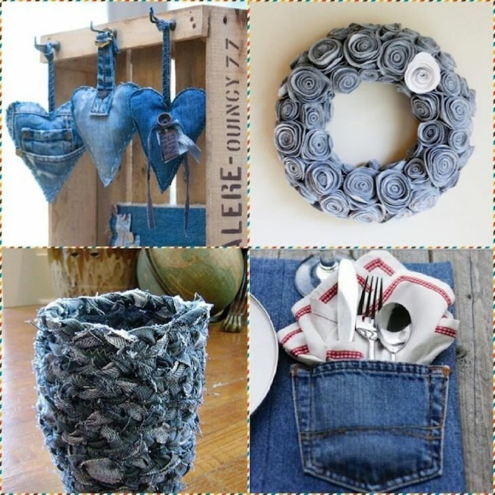 Вещи из старых джинсов