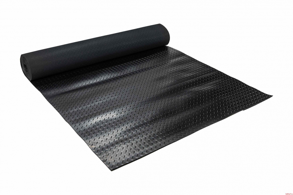 Резиновое рулонное покрытие COMEFORTE «елочка» 1,2*10м Diamond Rubber