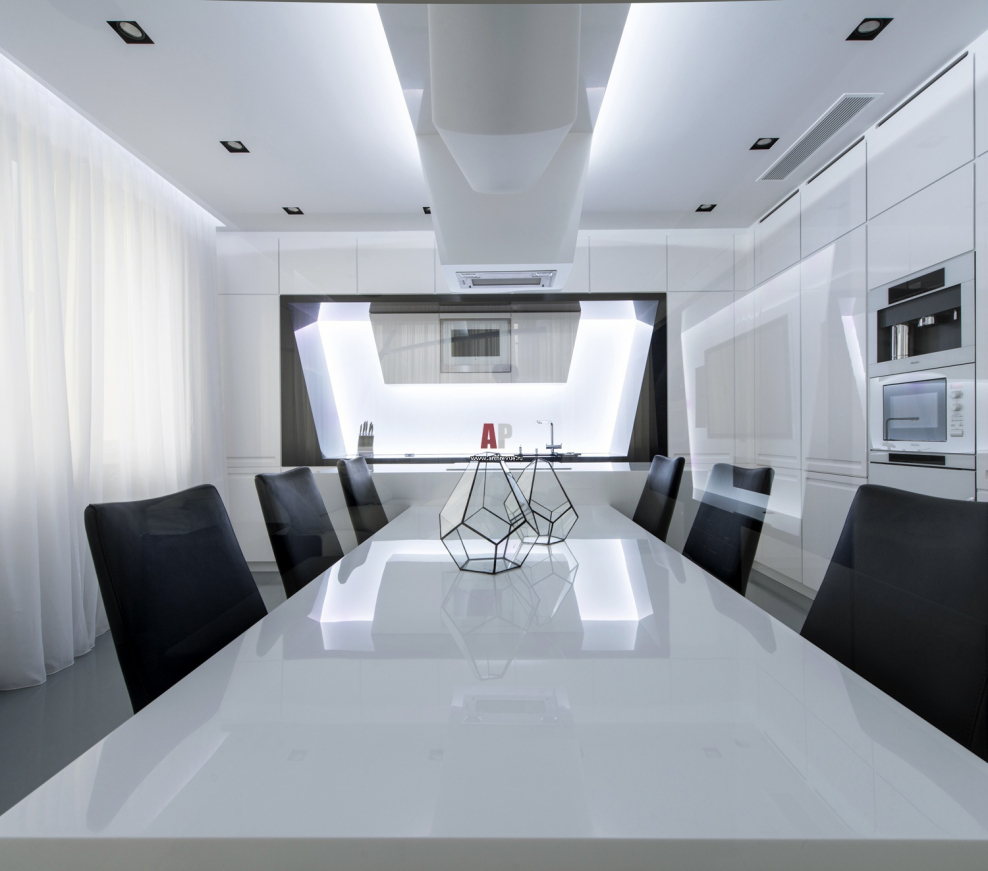 Столовая в стиле Хай тек