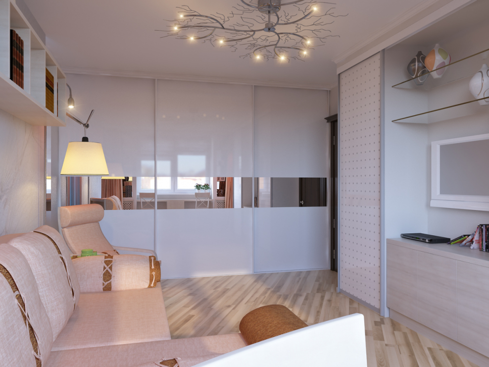 Шкаф в однокомнатной квартире