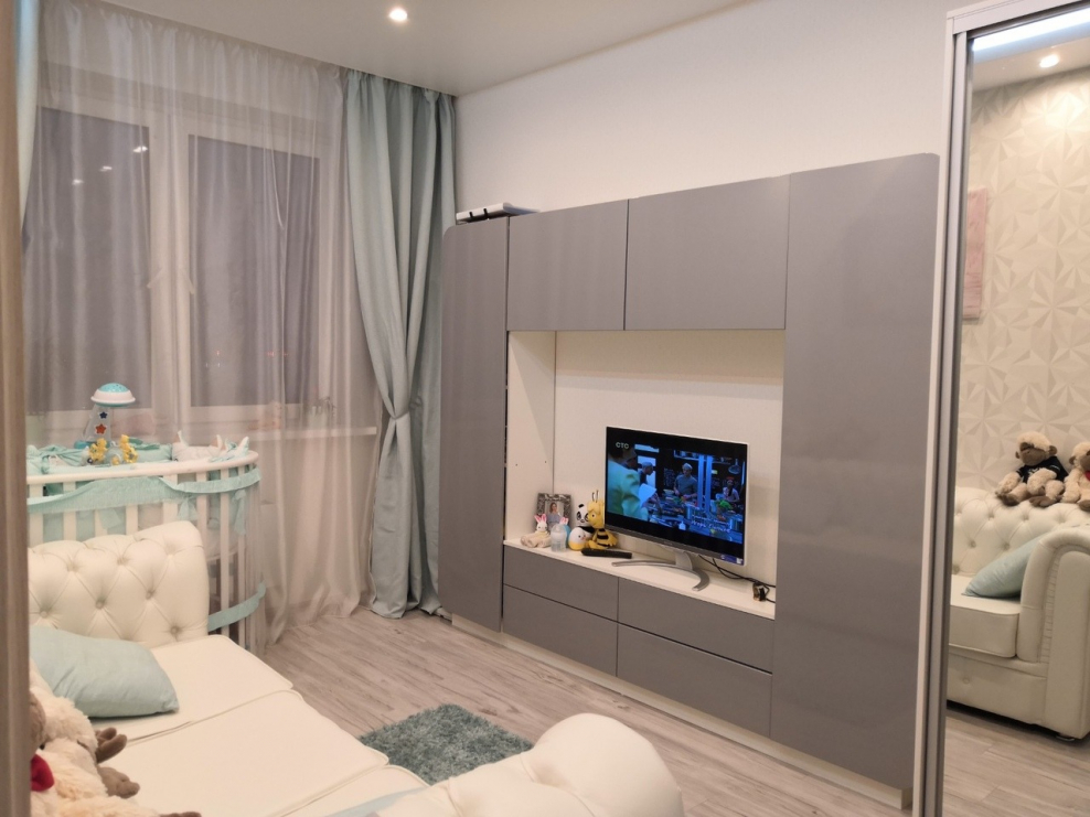 Интерьер однокомнатной квартиры 38 кв.м