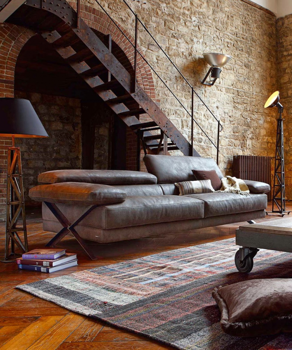 Мужская спальня в темных тонах