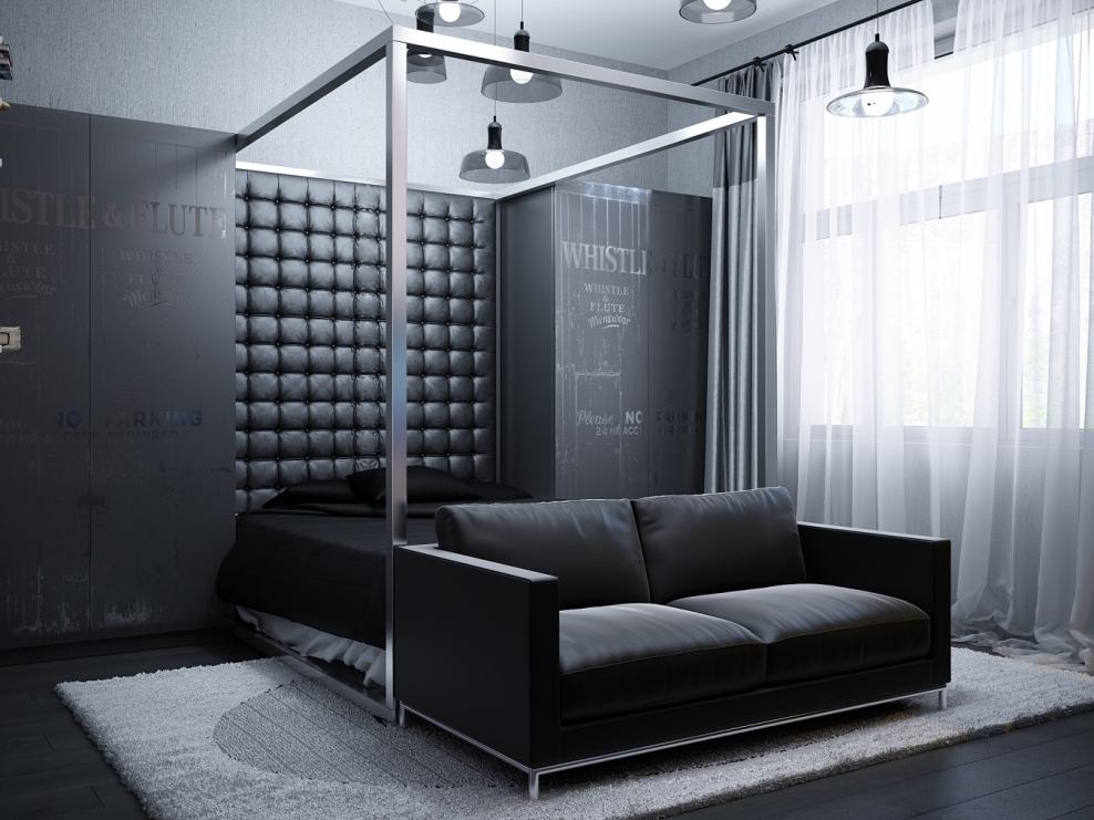 Лофт Индастриал гостиная