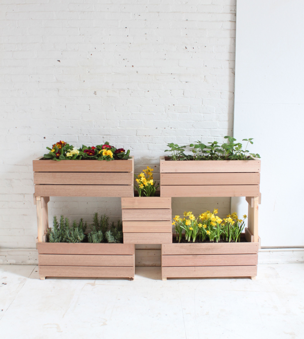 Цветник из ящиков