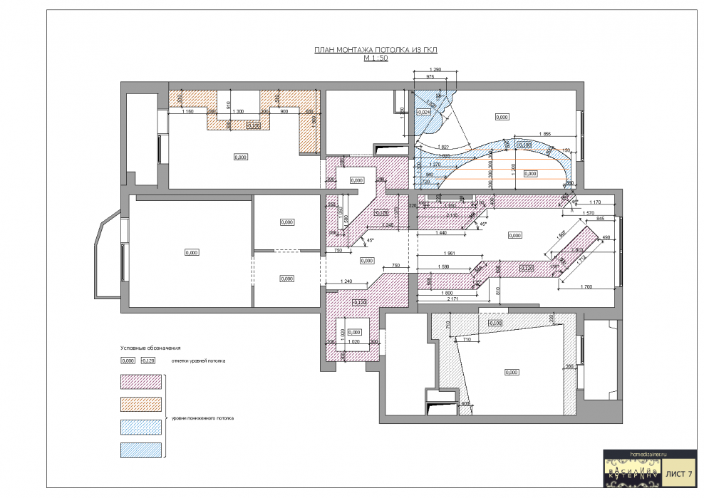 Планы потолков для дизайнеров