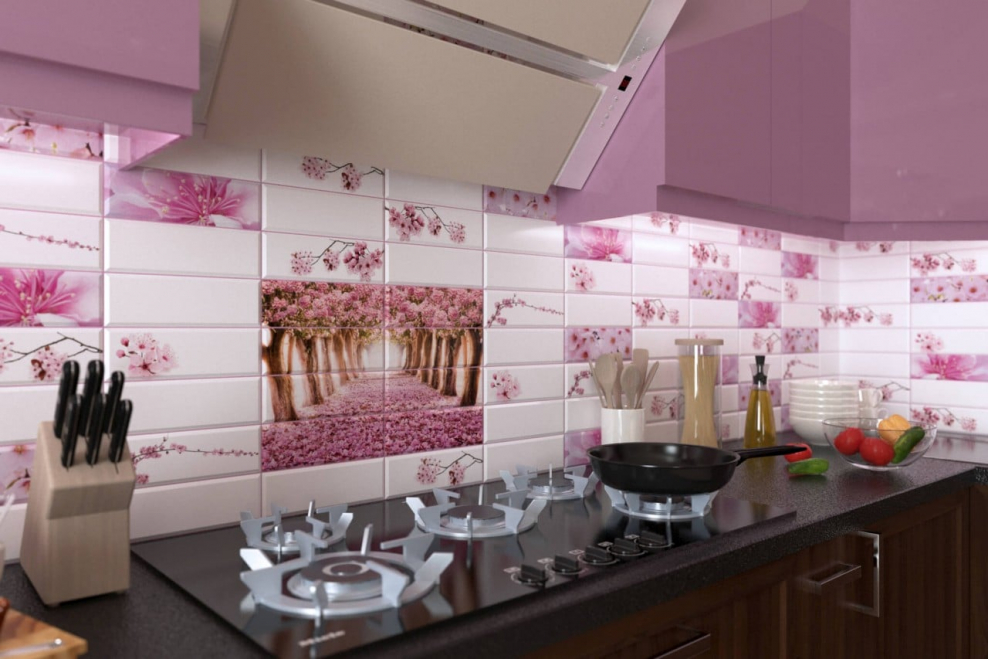 Панель ПВХ плитка Сакура 955*480