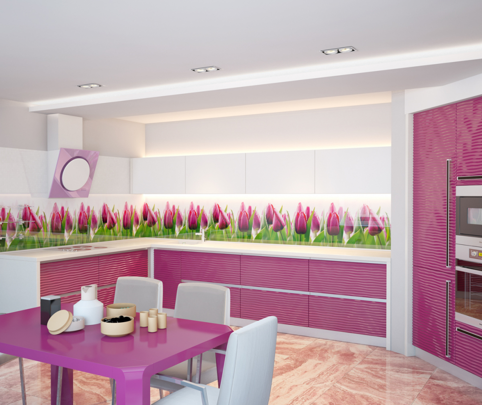 Фартук тюльпаны АВС 3000*600*1,2