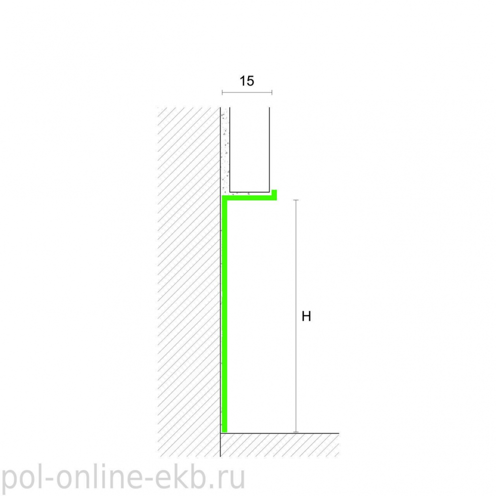 Плинтус Profilpas 100/40 и 100/70 для стеновых панелей и гипсокартона.