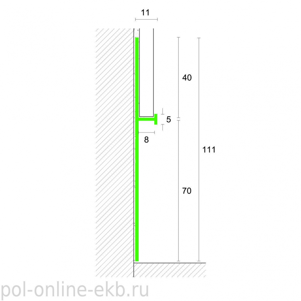 Алюминиевый плинтус Ликорн