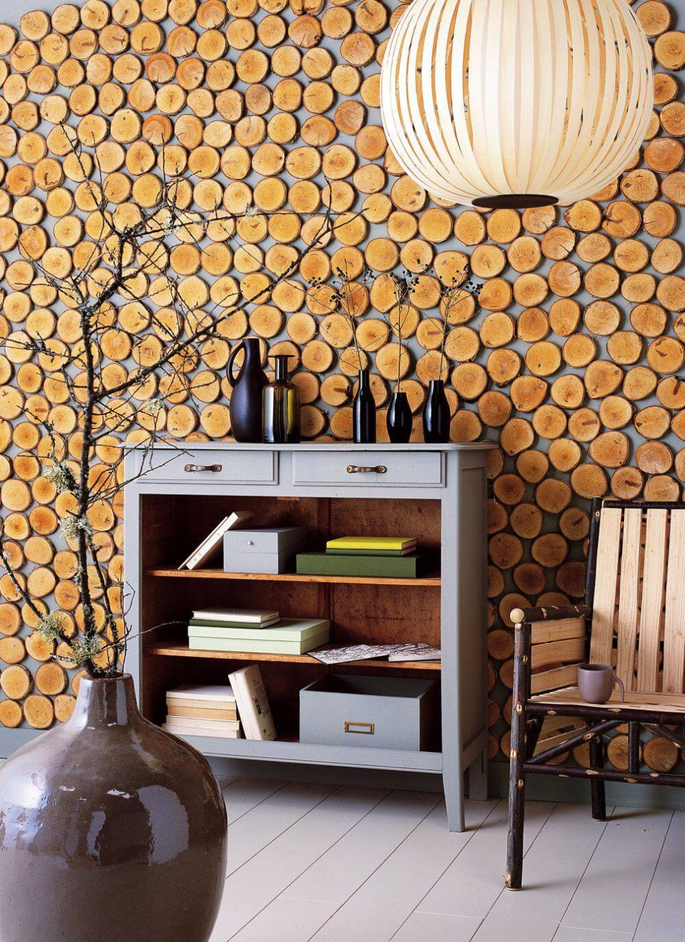 Современная отделка деревом