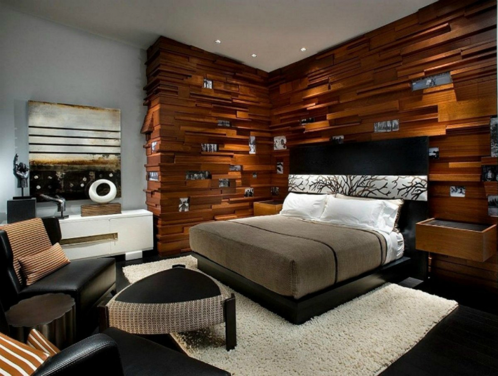 Отделка стен деревом