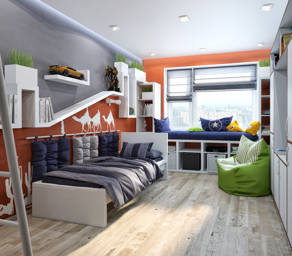 Интерьер комнаты для мальчика