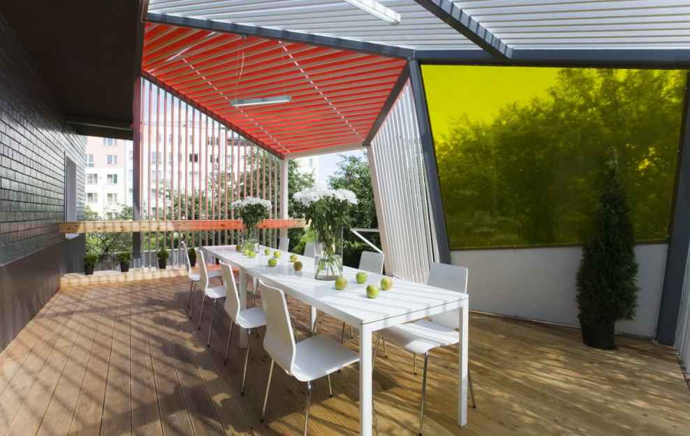 Крытая летняя терраса