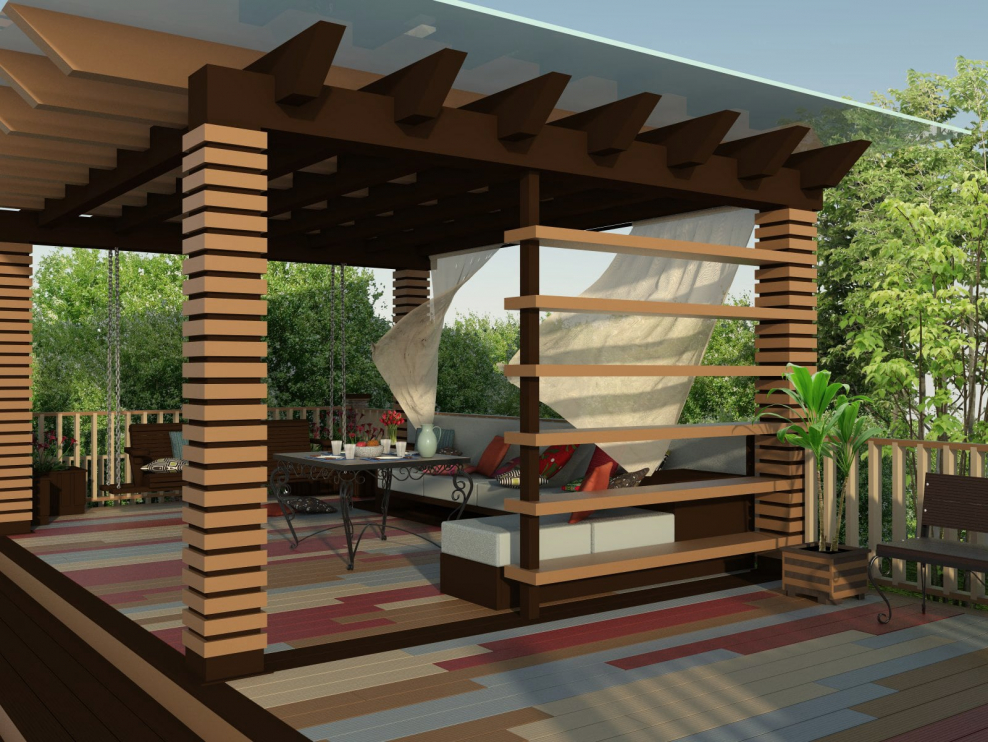 Веранда открытого типа