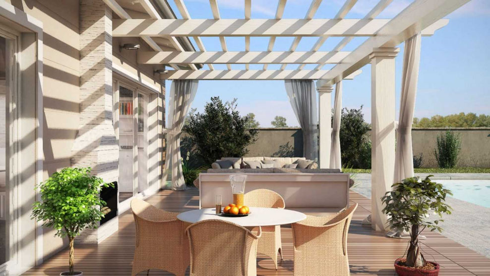 Коттедж с террасой