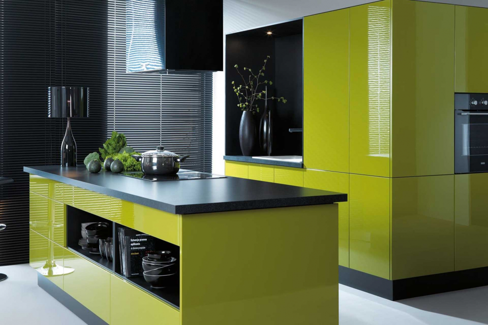 Кухня салатовая Модерн 2020