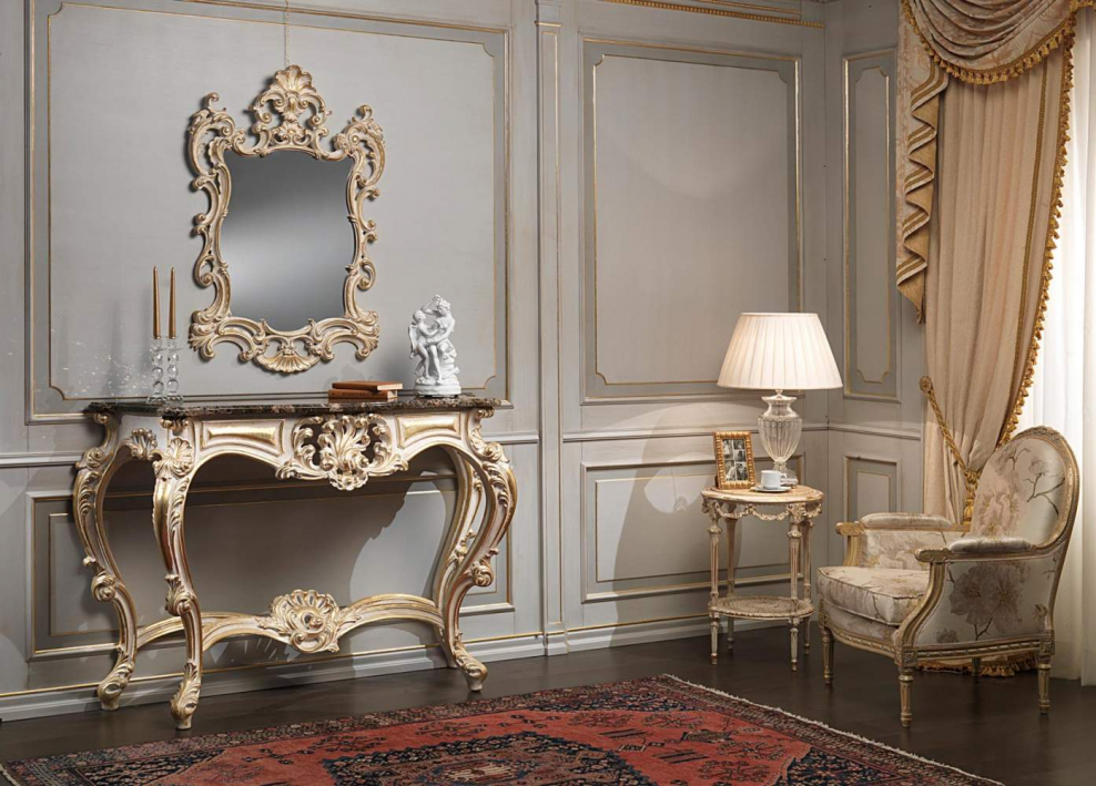 Консоль с зеркалом классика Италия