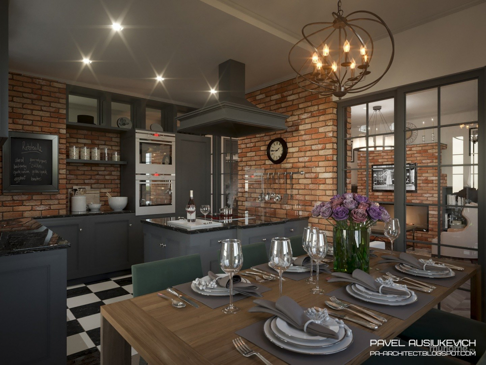 Кухня в стиле гранж