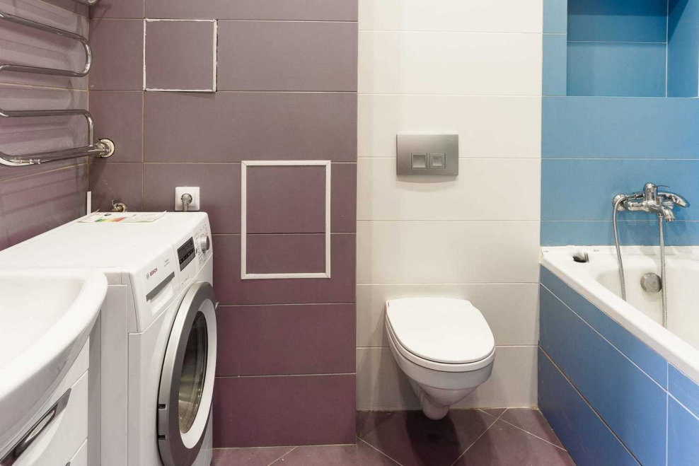 Объединенный санузел в панельном доме дизайн проект