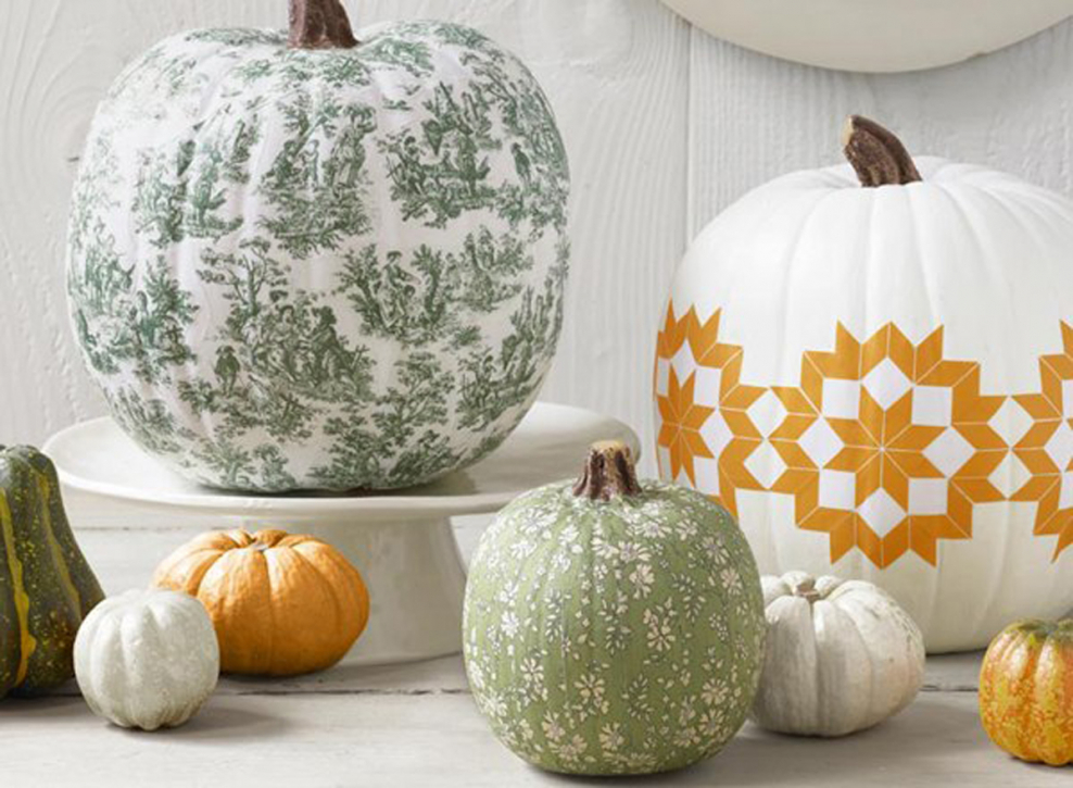 Декоративные тыковки в интерьере