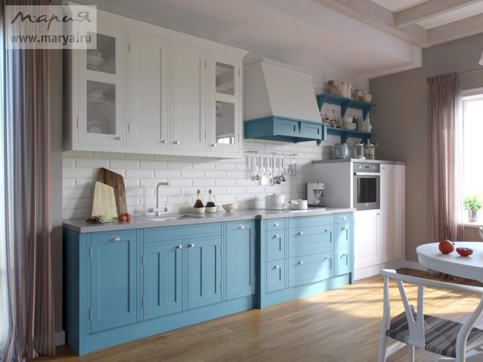 Кухня Мария Адель водная синь