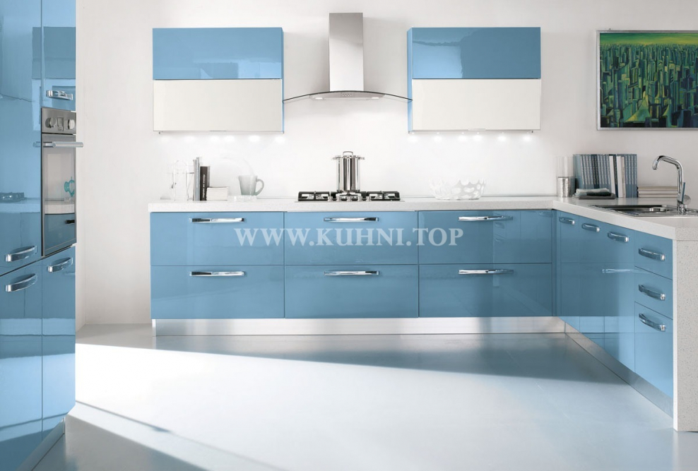 Бирюзовая кухня икеа