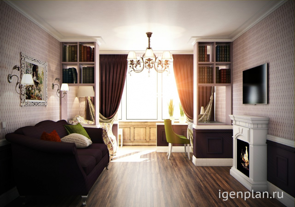 Идеи интерьера для однокомнатной квартиры