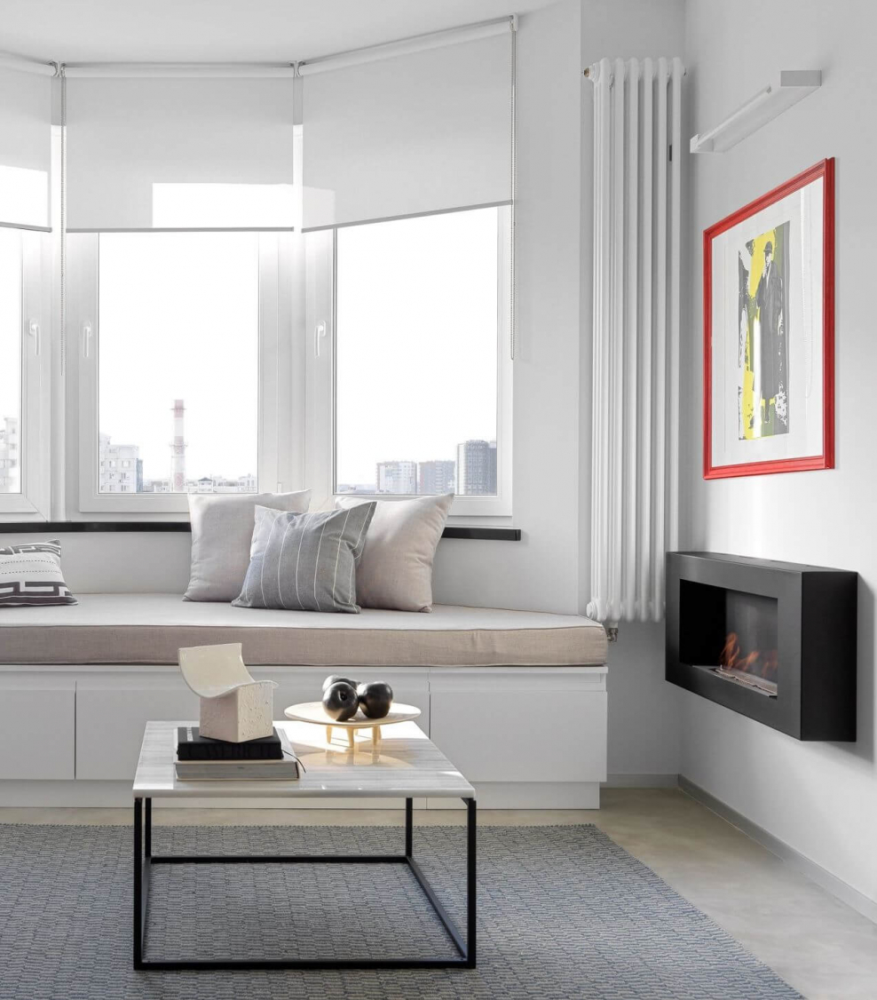 Перегородки для зонирования зала и спальни 18 квадратов