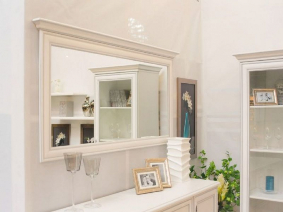 Зеркало Kentaki lus/155 белый