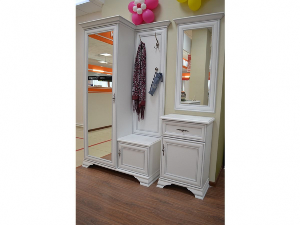 Шкаф с вешалкой s320-PPK/110l Кентаки белый