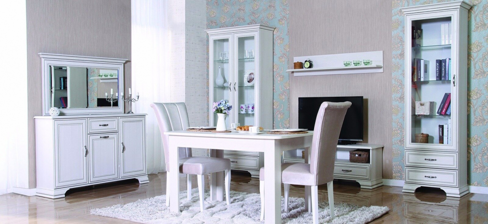 Комод-тумба Кентаки kom2d4s, белый