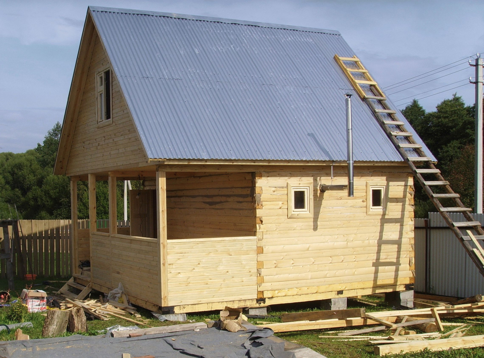 Бюджетная баня из бруса