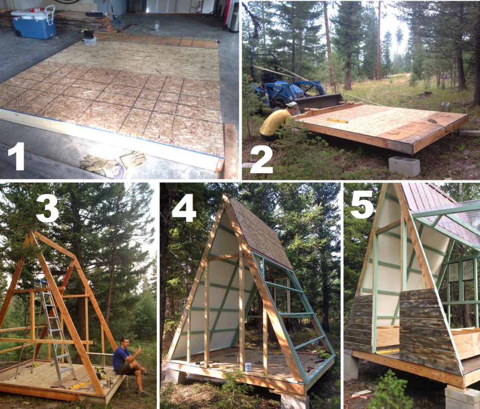 Домик шалаш для дачи