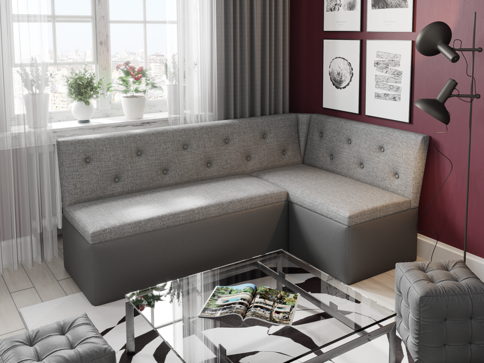 Скамья угловая со спальным местом "Квадро" Тип 1 комфорт