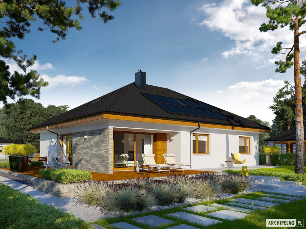 Проект современного одноэтажного дома