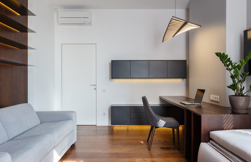 Динамическая композиция в интерьере