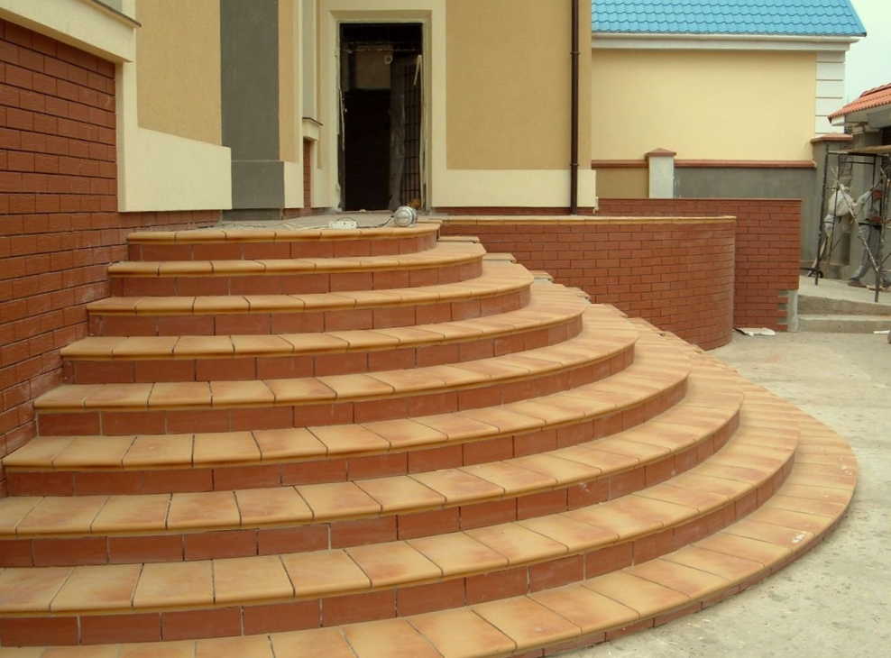 Клинкерные ступени для лестницы