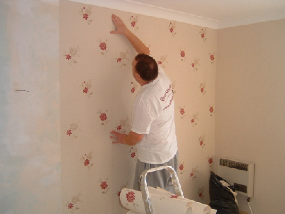 Поклейка обоев