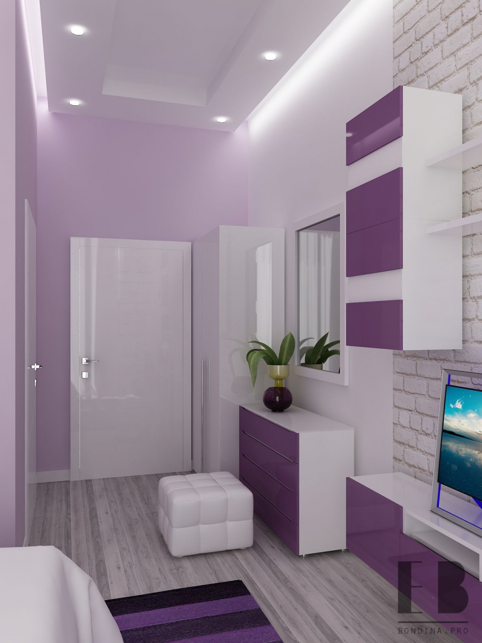 Прихожая в светлых тонах