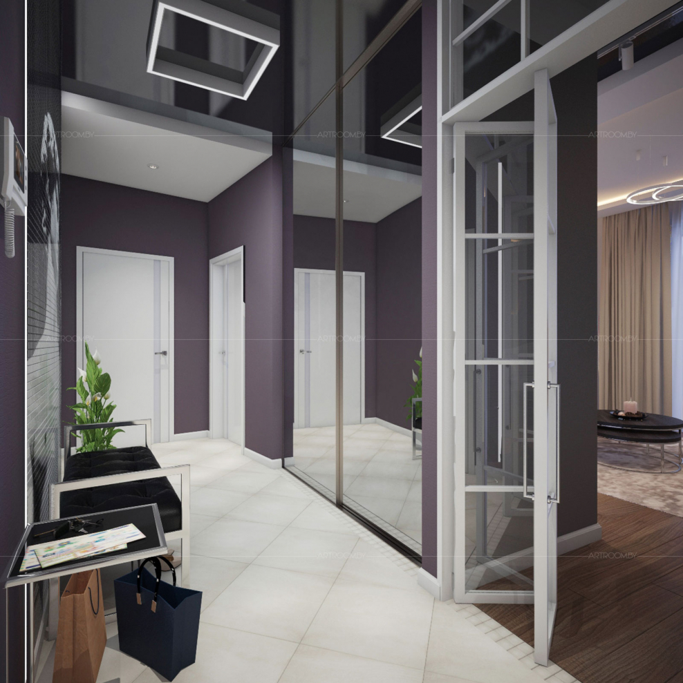 Фиолетовая прихожая