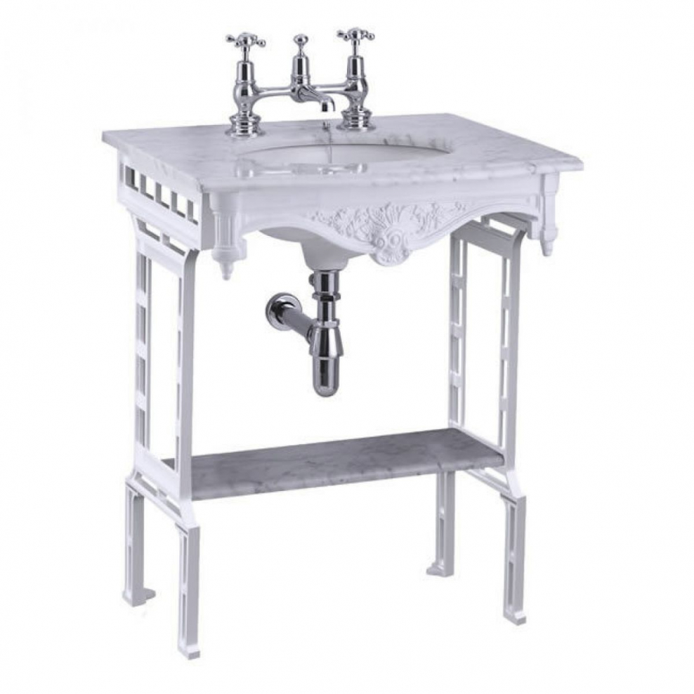 Раковина с пьедесталом 65 см Burlington Sarah g12th+t38alu