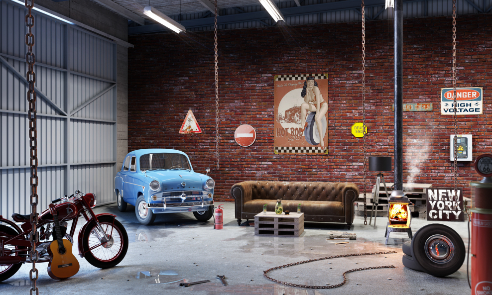 Интерьер в стиле лофт