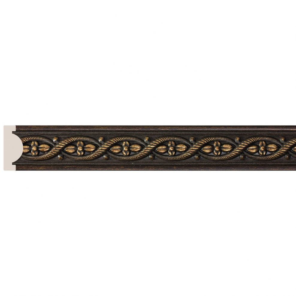 Интерьерный багет 158-2 молдинг 17 мм 2.4 м