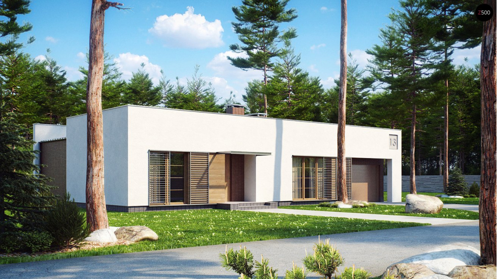 Z500 с плоской крышей