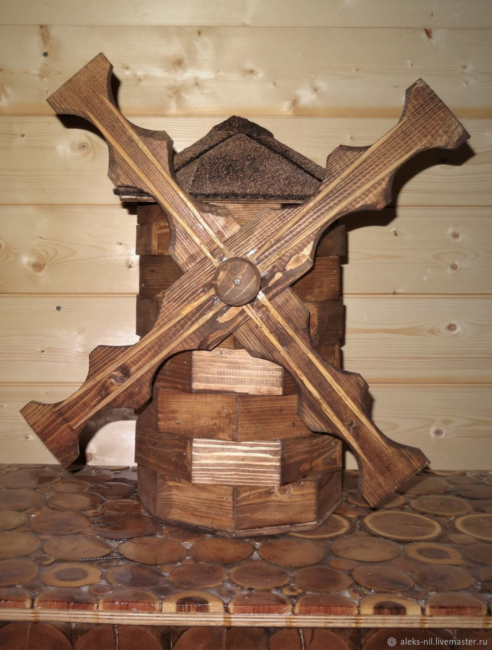 Колодезный домик мельница