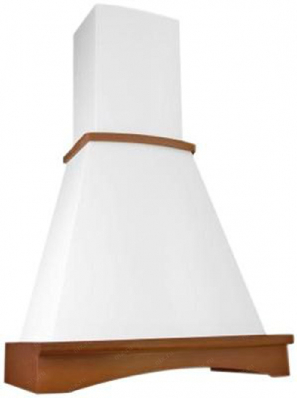 Каминная вытяжка Elikor Ротонда 650 60 бежевый / бук орех