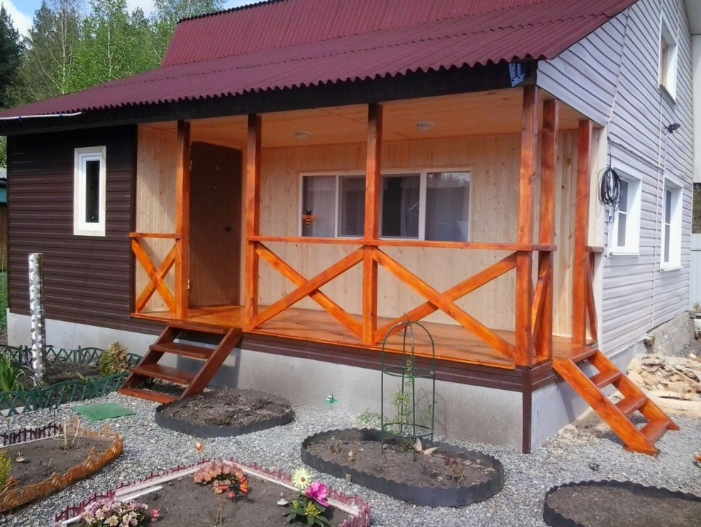 Открытая веранда к дому