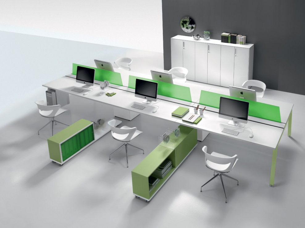 Цветная офисная мебель